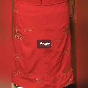 Skirt Straight Back Zip